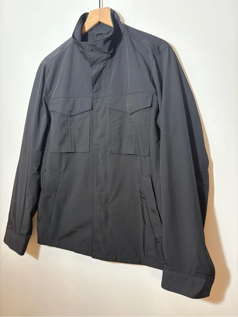 Theory 'Yost N Fuel' Canvas Slim Fit Utility Jacket Ink Black Size M